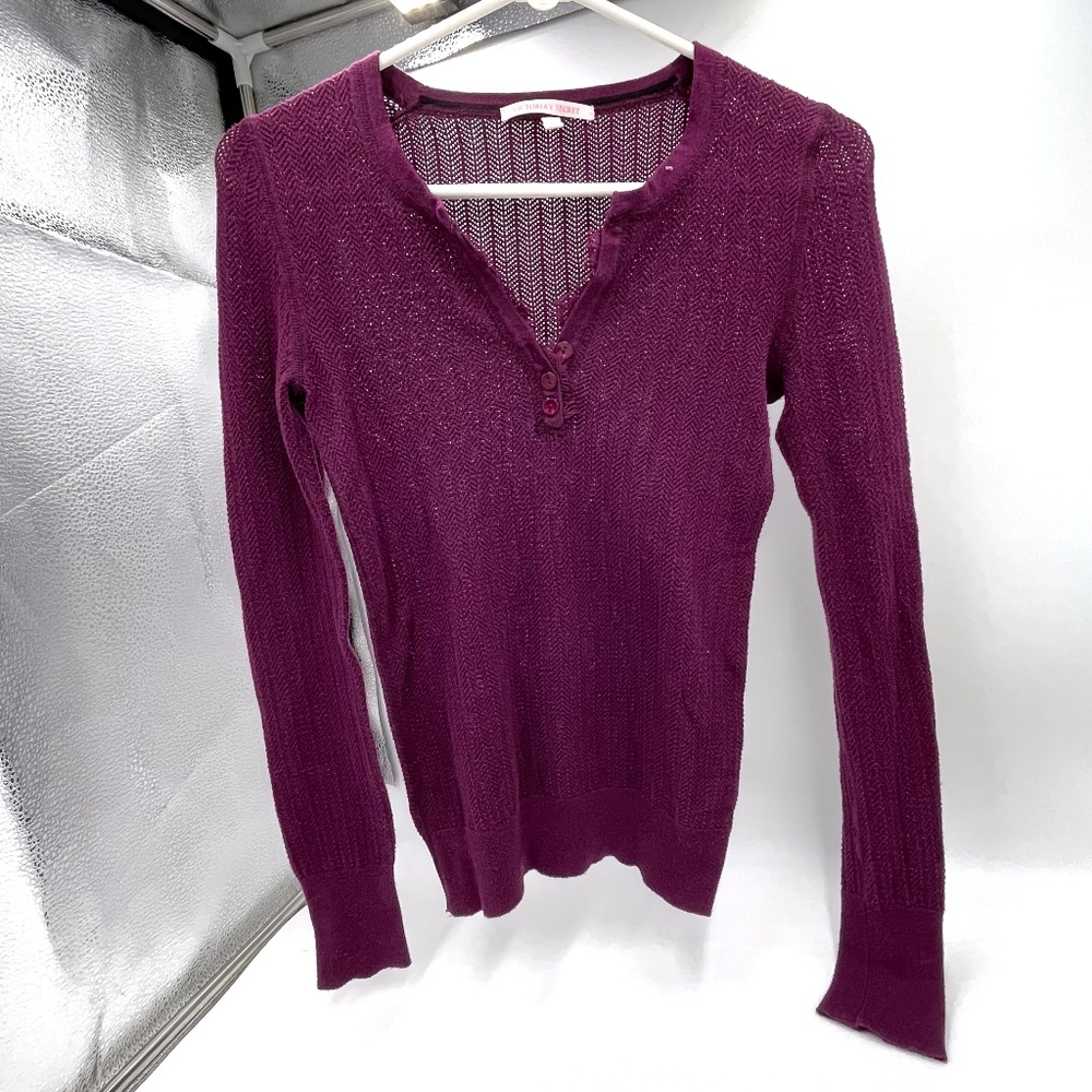 Victoria Secret Long Sleeve Button Down Fringe